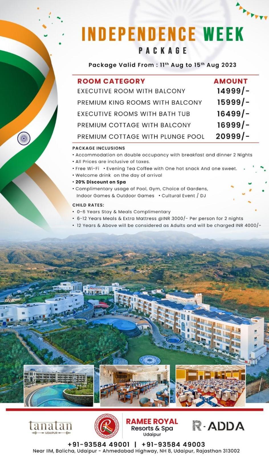 Ramee Royal Resort & Spa - Udaipur Exterior foto